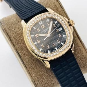 Patek Philippe Aquanaut Luce Rose Gold Diamond Bezel Super Clone