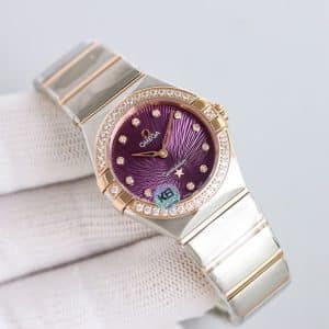 Omega Constellation 28mm Purple Wave Dial