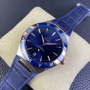 Omega Constellation Co-Axial Master Chronometer 41mm – TW Factory 1:1 Super Clone (Blue Ceramic & Leather Edition)
