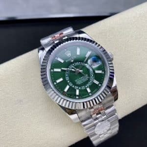 Rolex Sky-Dweller 326934 Green Dial Jubilee Bracelet — Clean Factory Super Clone