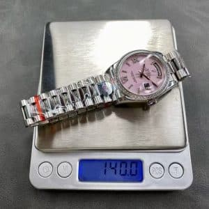 40 Pink Diamond Roman Dial