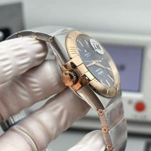 Omega Constellation Co-Axial Master Chronometer 41mm – N1 Factory 1:1 Super Clone (Blue Textured Dial, Rose Gold Bezel Edition)