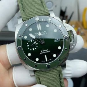 Panerai Submersible Quaranta Verde eSteel PAM01287 Replica