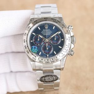 Clean Factory T1 Super Clone Daytona – Steel × Blue Dial with Red Rings (China, Clean)
