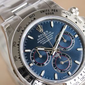 Clean Factory T1 Super Clone Daytona – Steel × Blue Dial with Red Rings (China, Clean)