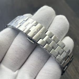 Super Clone Vacheron Constantin Overseas 7900V 41mm Black Dial Stainless Steel Integrated Bracelet MKF Factory