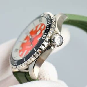 Super Clone Breitling Superocean 44 Orange Dial Stainless Steel Orange Rubber Strap BLS Factory
