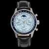 Breitling Navitimer Moonphase Calendar Super Clone – BLS Factory Silver Case Ice Blue Dial Edition