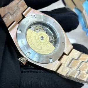 Super Clone Vacheron Constantin Overseas 41mm Green Dial Rose Gold Stainless Steel Integrated Bracelet PPF Factory