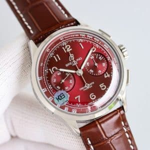 Super Clone Breitling Premier Chronograph 42 Deep Ruby Red – KB Factory