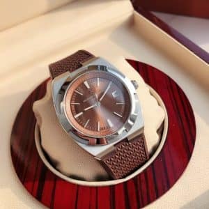 Super Clone Vacheron Constantin Overseas 41mm Brown Dial Stainless Steel Rubber Strap QC Factory