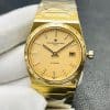 Super Clone Vacheron Constantin Historiques 222 37mm Gold Dial Yellow Gold Case Integrated Bracelet V9 Factory