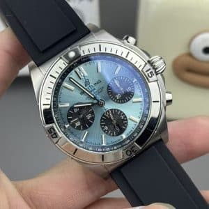 Super Clone Breitling Chronomat 42 Ice-Blue Dial Stainless Steel BLS Factory