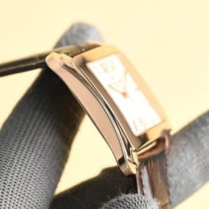 Super Clone Vacheron Constantin Historiques 1921 Square 36mm White Dial Rose Gold Case Leather Strap VC Factory