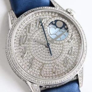 YMS Factory Super Clone Vacheron Constantin Égérie Moon Phase Ref. 8005F/000R-B958 Diamond Dial Replica