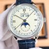 Super Clone Vacheron Constantin Historiques 3110V 40mm Cream Dial Steel Case Leather Strap TW Factory
