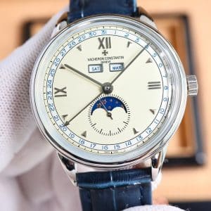 Super Clone Vacheron Constantin Historiques 3110V 40mm Cream Dial Steel Case Leather Strap TW Factory
