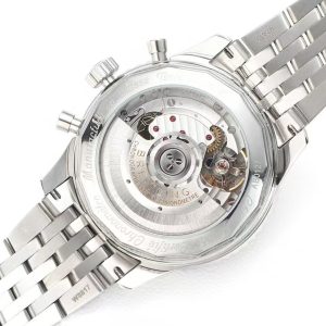 Breitling Navitimer Super Clone – GR Factory V2 Steel Case Silver-White Dial on Extendable Steel Bracelet