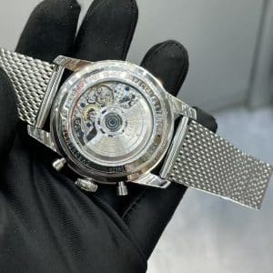 China Replica Breitling Superocean Heritage Chronograph “Panda Dial” Mesh Bracelet — BLS Factory