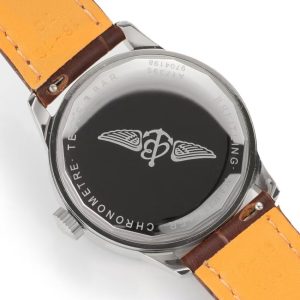 Breitling Navitimer Super Clone by BLS Factory — Silver Case, Soft Rose Dial, Brown Leather in Daily Light