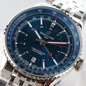 Breitling Navitimer GMT Super Clone – H8 Factory Stainless Steel Deep Blue Dial on Bracelet