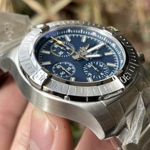 Super Clone Breitling Chronomat 44 Blue Dial Stainless Steel BLS Factory