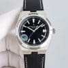 Super Clone Vacheron Constantin Overseas 41mm Black Dial Leather Strap KB Factory