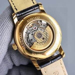 Super Clone Vacheron Constantin Historiques 47101 40mm White Dial Yellow Gold Case Leather Strap TW Factory