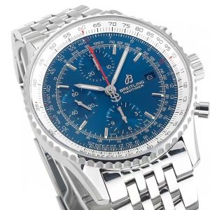 Breitling Navitimer Super Clone – BLS Factory Stainless Steel Blue Dial on Nubuck Leather
