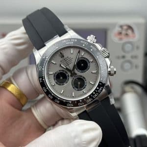 Rolex Daytona 116519LN “Cement Grey” — VS Factory V2 Super Clone (4131 Movement, Rubber Strap, 155g Weighted Edition)