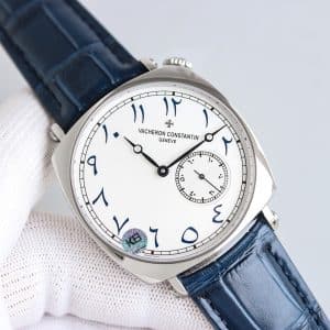 Super Clone Vacheron Constantin Historiques 4200H 40mm Off White Dial Steel Case Leather Strap KB Factory