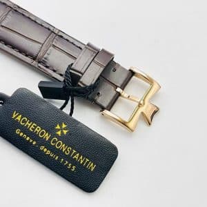 Super Clone Vacheron Constantin Patrimony 40mm Ivory Dial Rose-Gold Case Brown Leather Strap MKS Factory (Ref. 81180 · 9039 Ultra-Thin Movement)