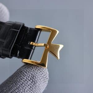 Super Clone Vacheron Constantin Historiques 47101 40mm White Dial Yellow Gold Case Leather Strap TW Factory
