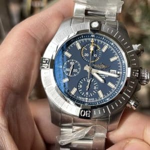 Super Clone Breitling Chronomat 44 Blue Dial Stainless Steel BLS Factory