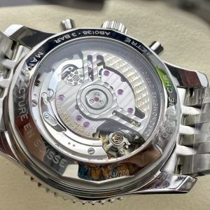 Breitling Navitimer Super Clone by BLS Factory — Steel Case, Blue Dial, On the Wrist in Motion