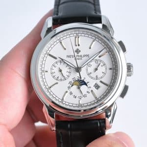 Super Clone Patek Philippe Grand Complications Style 41mm Gold Dial Yellow Gold Case Leather Strap TW Factory
