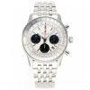 Breitling Navitimer Super Clone – GR Factory V2 Steel Case Silver-White Dial on Extendable Steel Bracelet