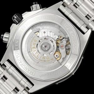Super Clone Breitling Chronomat 42 White Dial Blue Subdials Stainless Steel Pilot Bracelet GR Factory