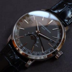 Super Clone Vacheron Constantin Traditionnelle 41mm Grey Dial Pink Gold Case Alligator Strap MX Factory