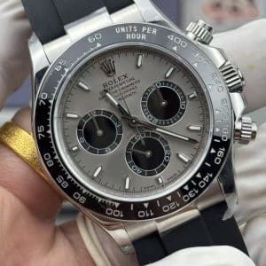 Rolex Daytona 116519LN “Cement Grey” — VS Factory V2 Super Clone (4131 Movement, Rubber Strap, 155g Weighted Edition)