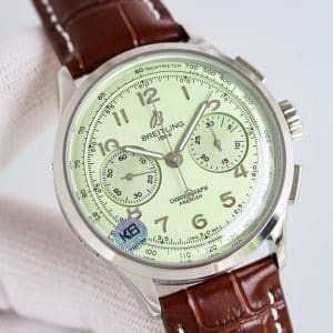 Super Clone Breitling Premier Chronograph 42 Pastel Green – KB Factory