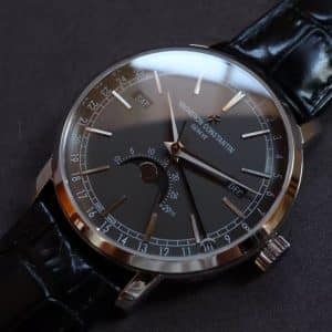 Super Clone Vacheron Constantin Traditionnelle 41mm Grey Dial Pink Gold Case Alligator Strap MX Factory