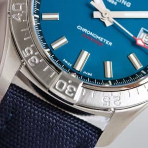 Super Clone Breitling Avenger 43 Blue Dial Stainless Steel Fabric Strap GF Factory