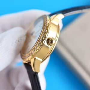 Super Clone Vacheron Constantin Égérie 4605F/000R-B496 36.5mm White Dial Rose Gold Case Leather Strap ZF Factory
