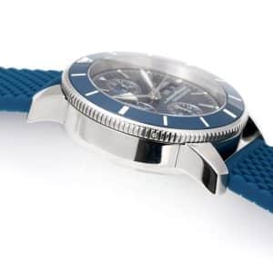 Super Clone Breitling Superocean Heritage II Chronograph 44 Blue Dial Blue Bezel BLS Factory Replica (China Edition)