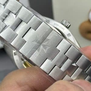 Super Clone Vacheron Constantin Overseas 41mm Blue Dial Stainless Steel Integrated Bracelet 8F Factory