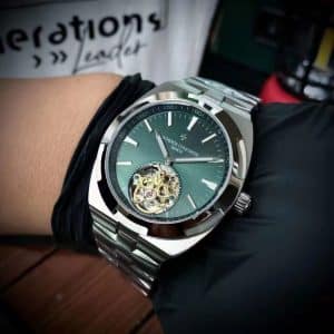 Super Clone Vacheron Constantin Overseas Tourbillon 42.5mm Light-Blue Dial Stainless Steel Integrated Bracelet BBS Factory