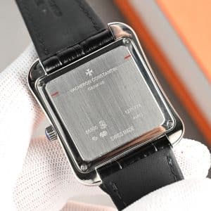 Super Clone Vacheron Constantin Historiques Square 36mm White Dial Steel Case Leather Strap VC+ Factory