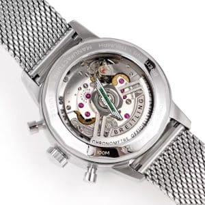 Super Clone Breitling Top Time 41 Classic Cream Dial Stainless Steel Mesh Bracelet BLS Factory