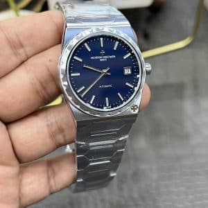 Super Clone Vacheron Constantin Historiques 222 37mm Blue Dial Steel Case Integrated Bracelet TW Factory